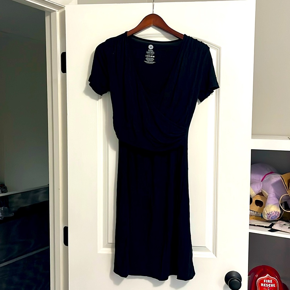 Black dress, nursing friendly, large